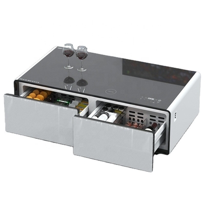 1357*732*503mm Tamaño de embalaje Mesa de té moderna con carga inalámbrica y refrigerador