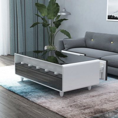 Refrigerador inteligente de doble zona con función de carga de teléfono USB y cajón refrigerado