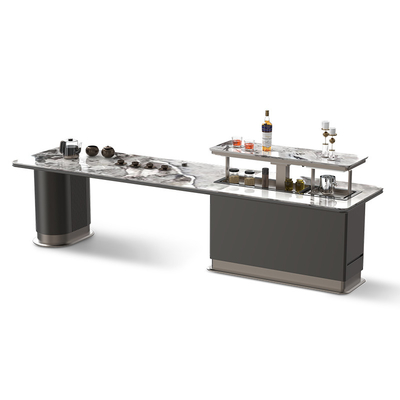 estilo chino Kung Fu Smart Mesa de té Barra de té con refrigerador de elevación Volumen 150L