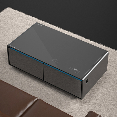 Muebles de sala de estar Mesa de café con altavoces nevera y función de carga inalámbrica