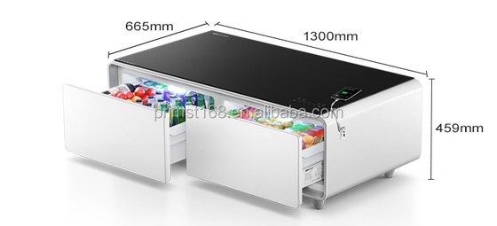 Refrigerador de puertas dobles ajustable Mesa de café inteligente Muebles modernos para su hogar
