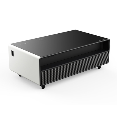 Mesa de café inteligente al aire libre con zona de temperatura de doble zona y refrigerador incorporado