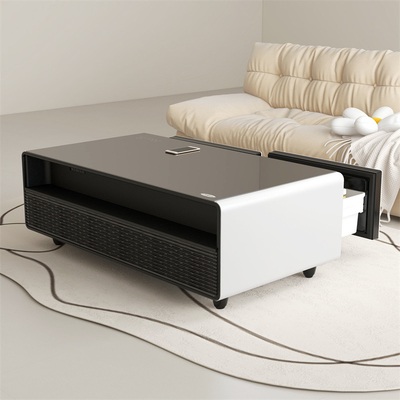 Mesa de café inteligente Primst 2024 Mini Refrigerador con dos cajones de refrigeración