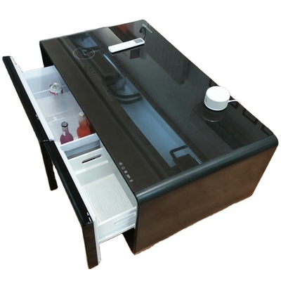 Instalaciones de ocio Muebles para el hogar Mesa de café inteligente con refrigerador y reproductor de música