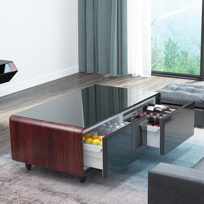 Cargador inalámbrico nevera mesa de café hierro casa esencial con diseño multifuncional