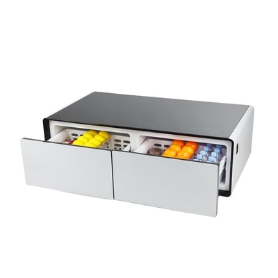 Inicio Muebles General Refrigerador de mesa de café inteligente con refrigerador incorporado