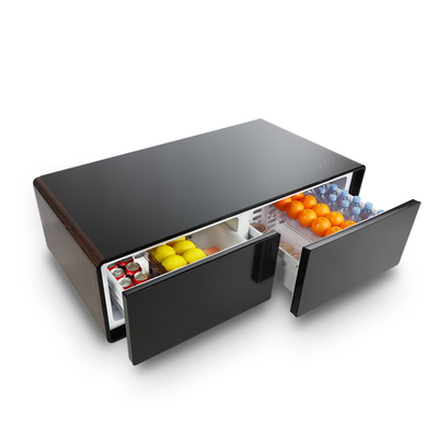 Inicio Muebles General Refrigerador de mesa de café inteligente con refrigerador incorporado