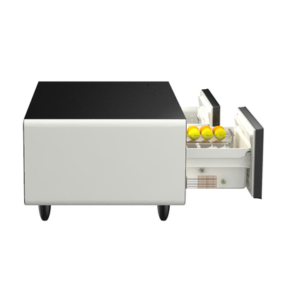 Mesa de café inteligente de diseño moderno con refrigerador pequeño y reproductor de música 75W
