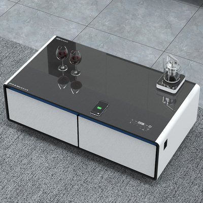 Refrigerador inteligente de doble zona con función de carga de teléfono USB y cajón refrigerado
