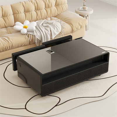 Muebles modernos para el salón Mesa de café inteligente con carga inalámbrica y cajón de la nevera