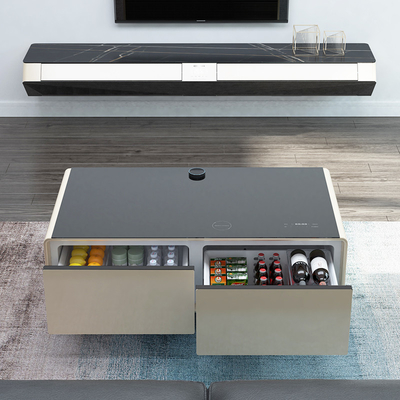 Refrigerador de mesa de café inteligente con 2 cajones de refrigerador y 1295*705*457mm Tamaño para el hogar