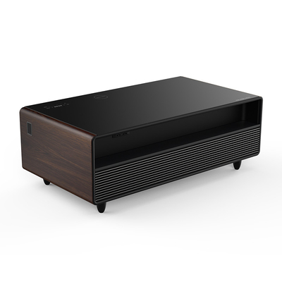Reproductor de música Muebles de sala de estar Mesa de café ajustable con cargador inalámbrico Mini refrigerador