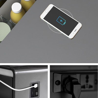 Muebles inteligentes Primer gabinete de vino Mesa central con capacidad de almacenamiento de 135L