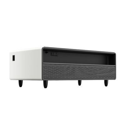 Refrigerador inteligente de mesa de café con temperatura de doble zona y termostato ajustable