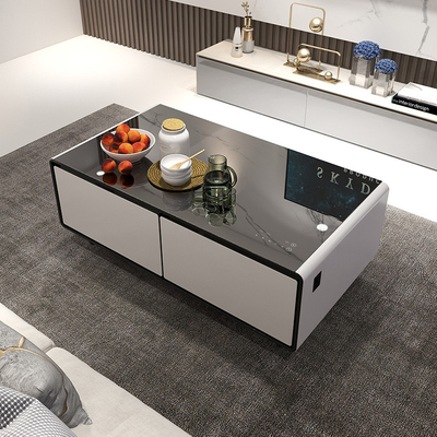Modern Smart Coffee Table con carga inalámbrica y reproductor de música 1300 * 665 * 459mm tamaño