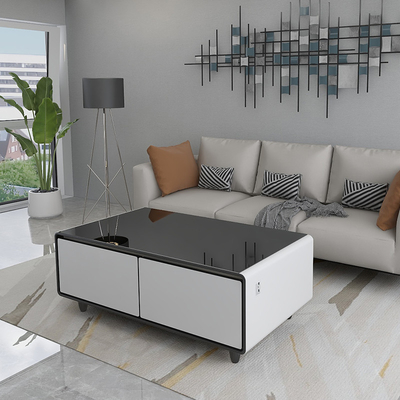 Transforme su sala de estar con una mesa de café de refrigerador inteligente multifuncional