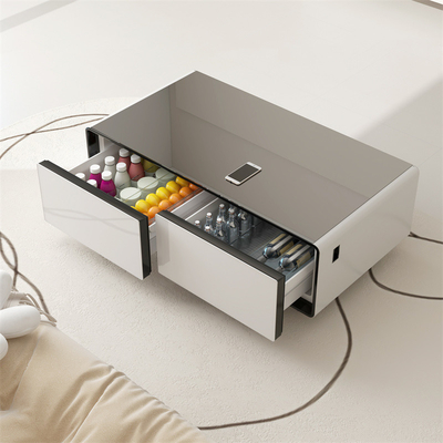 Grado 3 de eficiencia energética 135L Refrigerador multifuncional Mesa de café para hogares inteligentes