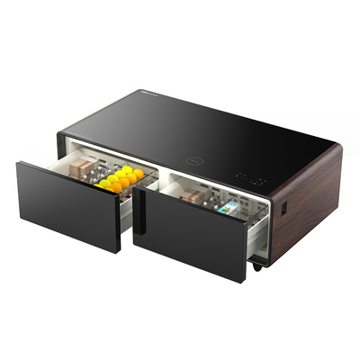 Refrigerador inteligente de 60W con carga inalámbrica USB y zonas de doble temperatura
