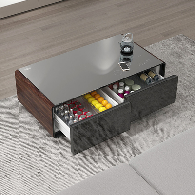 Mejore su sala de estar con esta mesa de café con reproductor de música incorporado y carga USB