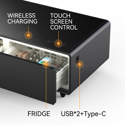Cargador inalámbrico Mesa táctil inteligente de metal para muebles de sala de estar modernos en 2024