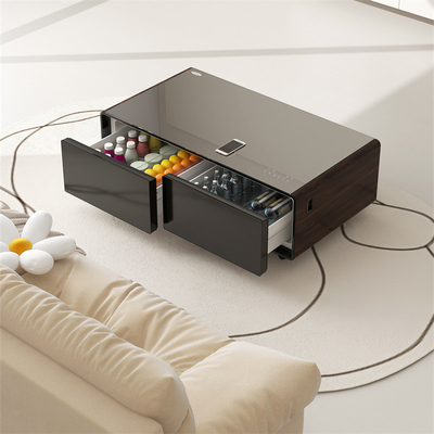Mesa de café inteligente controlada por aplicación de hotel