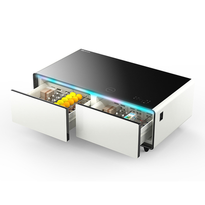 Transforma tu sala de estar con esta mesa de café y cajón de refrigeración multifuncional