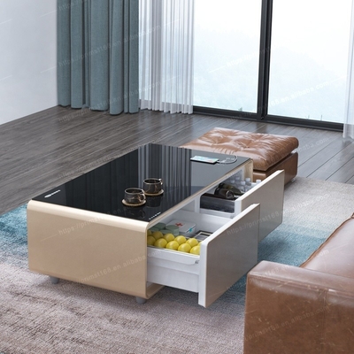 Mesa de café inteligente de 110v para el verano de 2024 Diseño dedicado y refrigerador de doble puerta