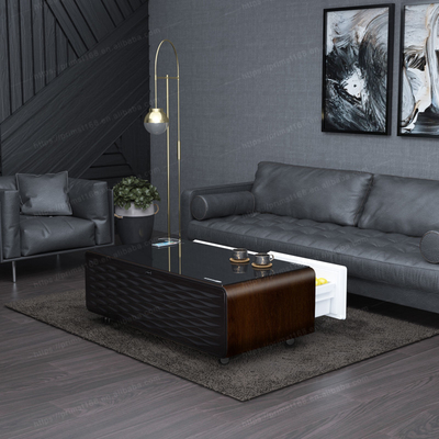 Interactivo toque Smart Mesa de café Muebles de salón modernos con cajón de refrigerador