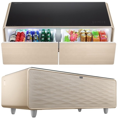Refrigerador portátil inteligente con pantalla táctil y reproductor de música Tecnología de impresión 3D