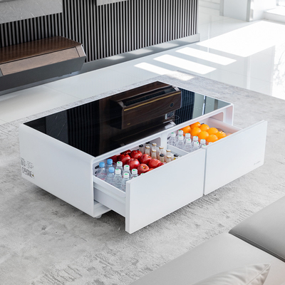 Mini Bar Refrigerador de puertas dobles con pantalla táctil LED y altavoz 1295*705*460mm