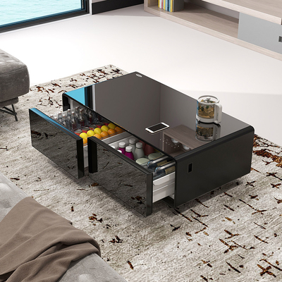 Mini Bar Refrigerador de puertas dobles con pantalla táctil LED y altavoz 1295*705*460mm
