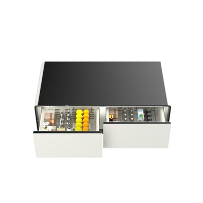 Función Mini bar multipropósito con refrigerador y altavoz de música