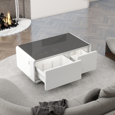 Primera mesa de dormitorio moderna con cargador inalámbrico centro comercial de capacidad 93L mesa de café