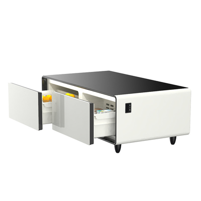 Refrigerador de doble puerta de refrigeración termoeléctrica con mesa de café inteligente y moho privado