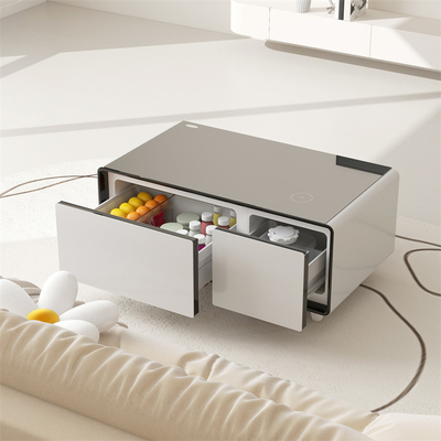 Mini nevera eléctrica para el hogar con cajón congelado multifuncional y carga inalámbrica