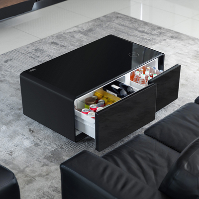 Tabla lateral con pantalla táctil inteligente Compacto refrigerador Mesa de comedor para muebles de lujo