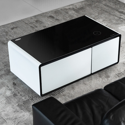Mesa de música de carga inalámbrica Mini nevera con cajón de enfriamiento y capacidad de 60L