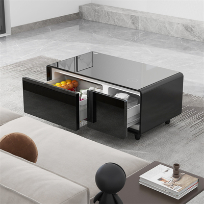 Calificación de eficiencia energética grado 2 Refrigerador inteligente de mesa lateral con carga inalámbrica