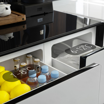 Muebles de la sala de estar Mesa de café con cajones de refrigeración