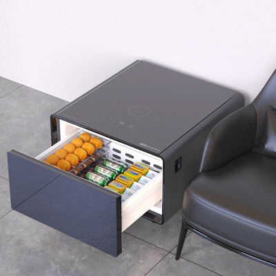 2024 Muebles multifunción de mesa de café inteligente con mini nevera y carga inalámbrica