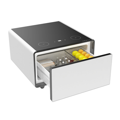 Modern Smart Coffee Table con copa de vidrio templado y refrigerador de vino Peso bruto 33.5KGS