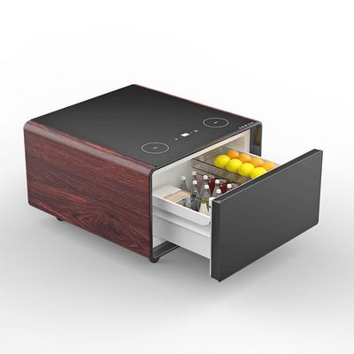 Muebles de sala de estar Smart Mini refrigerador Mesa de café con carga USB y reproductor de música