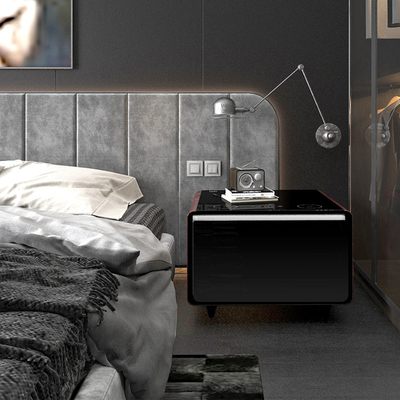 Muebles de sala de estar Smart Mini refrigerador Mesa de café con carga USB y reproductor de música