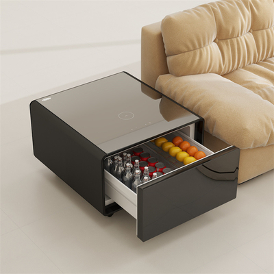 Muebles para el hogar Refrigerador pantalla táctil Mesa lateral con consumo de energía de 0.32kwh/24h