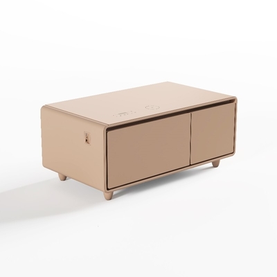 Muebles inteligentes de color de 90L con cargador USB inalámbrico multifuncional y mini nevera