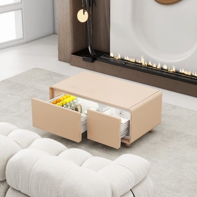 Muebles inteligentes de color de 90L con cargador USB inalámbrico multifuncional y mini nevera