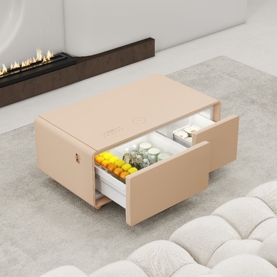 Muebles inteligentes de color de 90L con cargador USB inalámbrico multifuncional y mini nevera