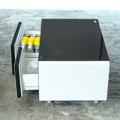 2024 Muebles inteligentes Consumo eléctrico de 0.42kwh/24h Mesa de café con techo de vidrio templado