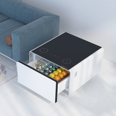 Refrigerador de mini bar compacto para espacios pequeños controlado por aplicación y diseño compacto