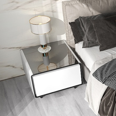 Muebles para el hogar multifunción Cargador inalámbrico Refrigerador cajón Mini mesa lateral